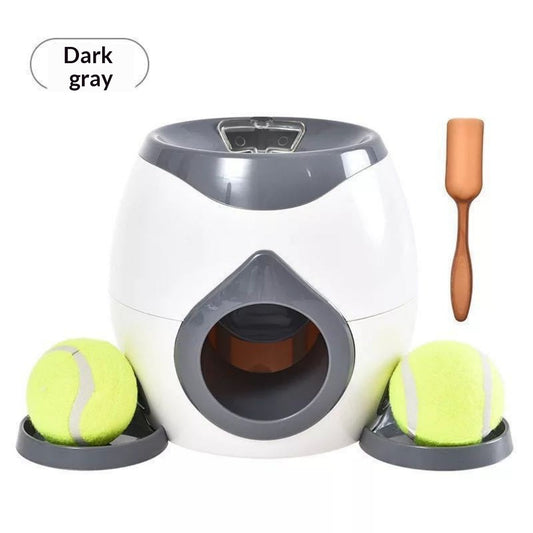 Automatic Tennis Ball Launcher With Treat Dispenser