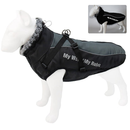 New Large Pet Warm Reflective Dog Thickened Coat Vest Jacket