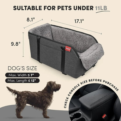 Center Console Dog Car Seat – Portable Pet Booster