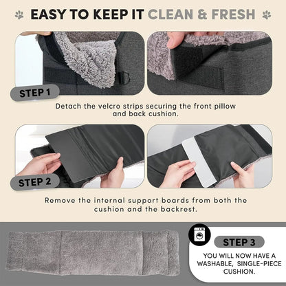 Center Console Dog Car Seat – Portable Pet Booster